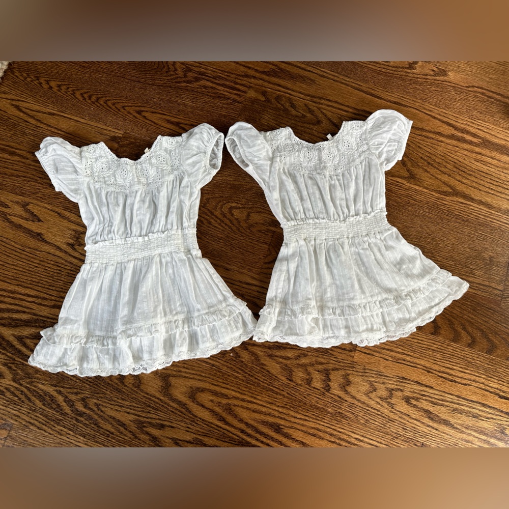 Loveshackfancy girls 3-4y white eyelet Olin dress